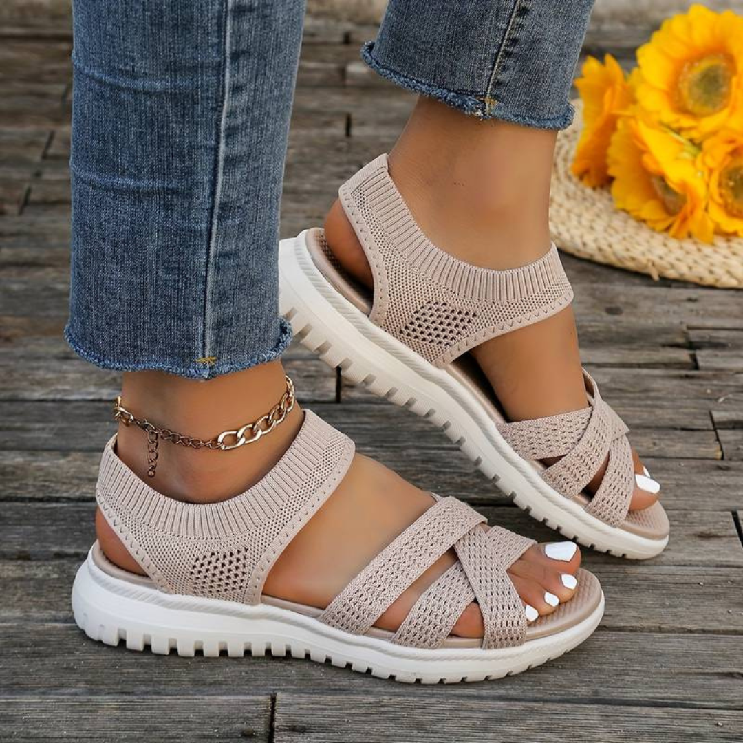 Yezzi | Stylische Sommer-Sandalen mit Riemchen | Leicht, bequem & schnell hineinschlüpfen