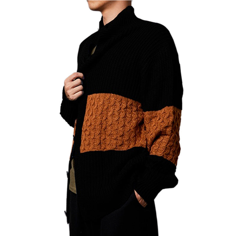 Herren Strickjacke | Modernes Design | Zwei-Ton Optik & Komfort