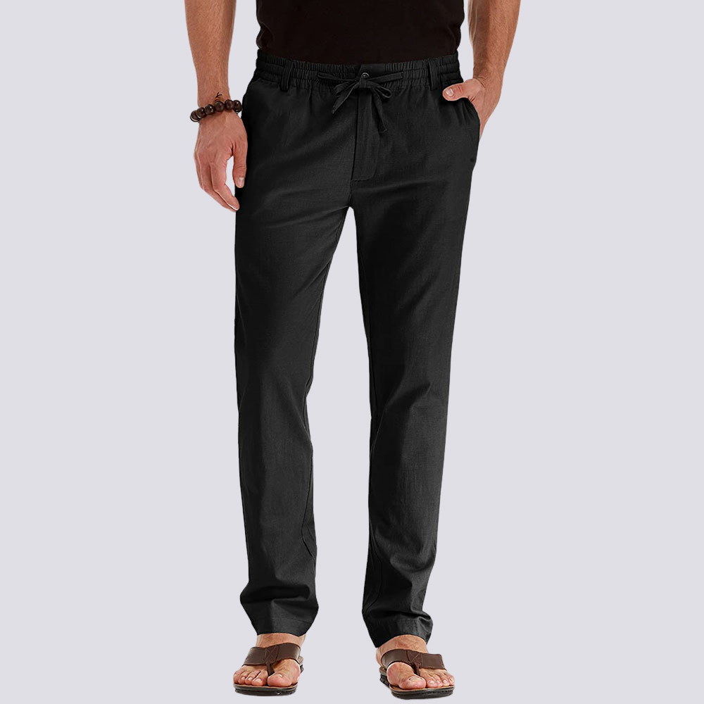 Herren Cargo Freizeithose – Leichte Hose mit flexiblem Bund für Alltag, Sommer und Freizeit