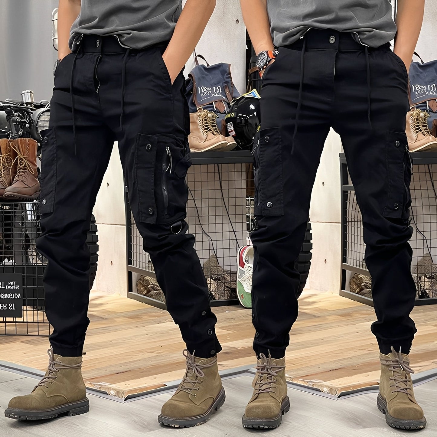 Herren Cargo-Hose im Utility-Stil – Robuste Freizeithose für Alltag, Outdoor und urbane Looks