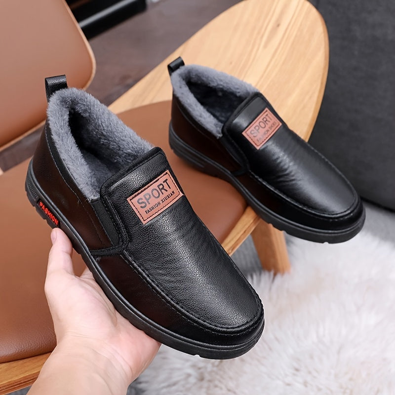 Yarden | Herren Winter Slip-On Schuhe mit Warmfutter, Mittlerer Schnitt & Bequemer Passform