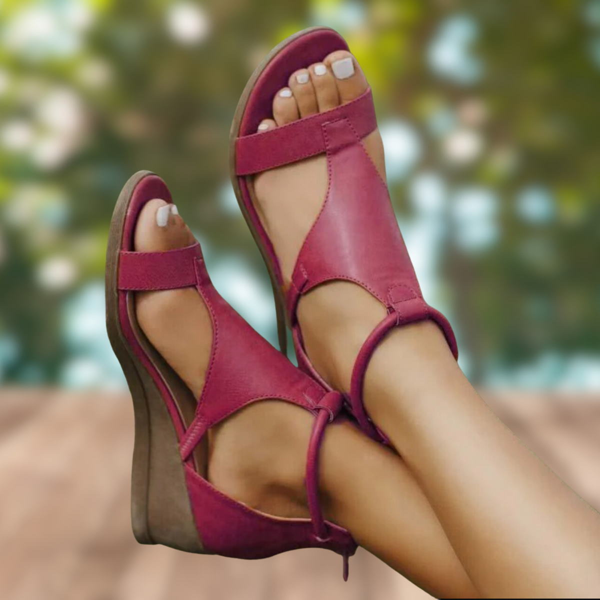 Damen Keilsandalen mit Riemendesign – Sommerlich, Stylisch & Komfortabel