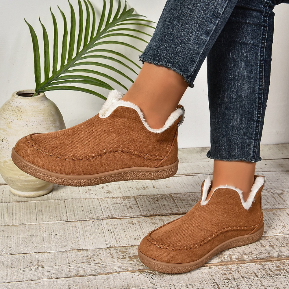 Avaline | Damen Winter-Slipper mit Fleece-Futter und rutschfester Sohle