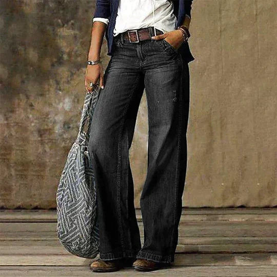 Emmerelle | Damen Baggy Jeans High Waist | Weit geschnittene Loose Fit Jeans