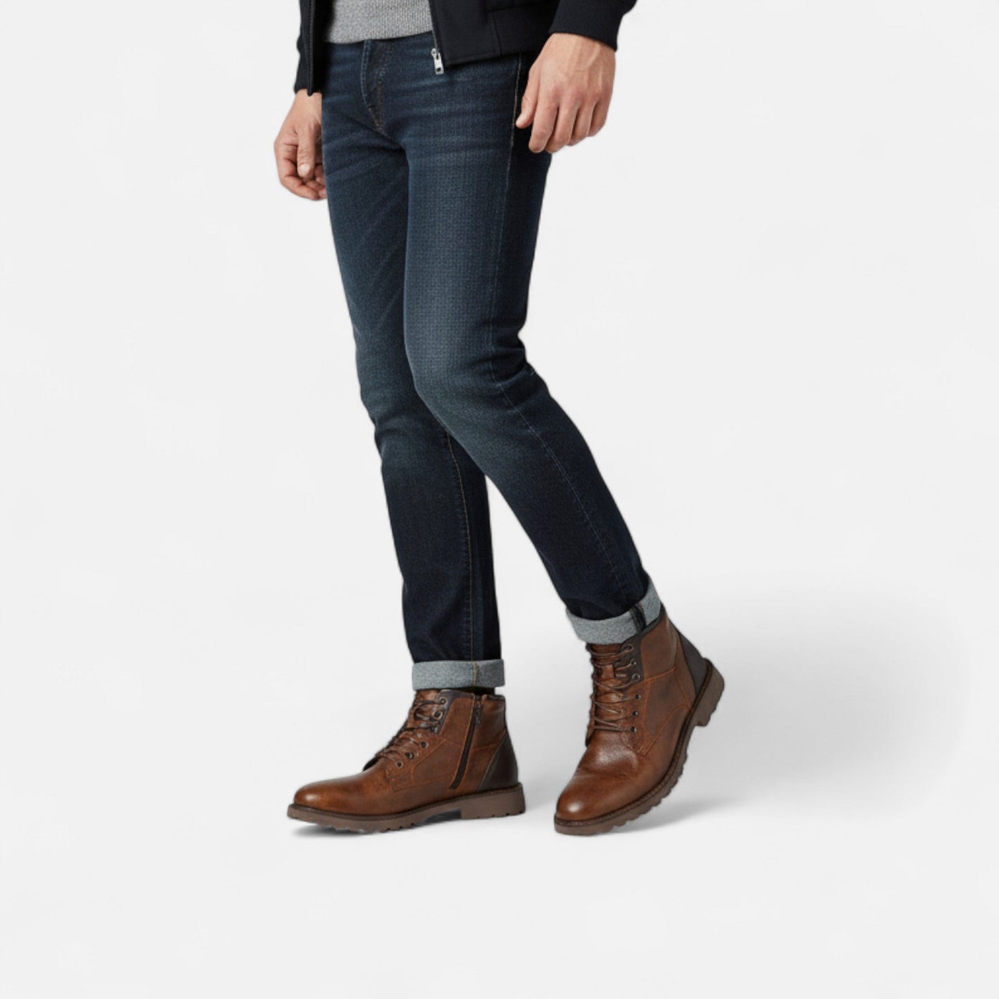 Kellan | Herren Vintage Leder Stiefeletten – Business Casual Schnür-Boots