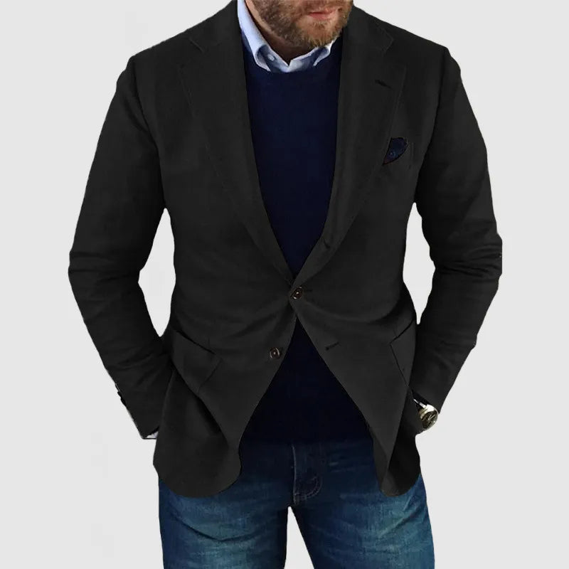 Dean | Herren Tailored Casual Blazer – Smartes Zwei-Knopf Sakko für Business & Freizeit