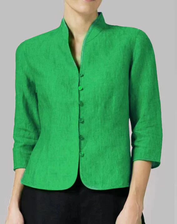 Taillierte Kurzjacke mit Stehkragen – Modern, Elegant & Vielseitig