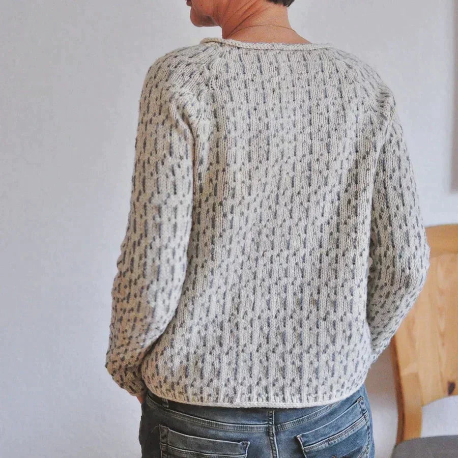 Warmer Norweger Pullover Damen Rundhals | Klassischer Strick für Winter & Alltag