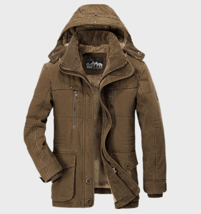 Christopher | Winterjacke Herren – Warmer Kapuzenparka mit Fleece-Innenfutter & Modernem Design