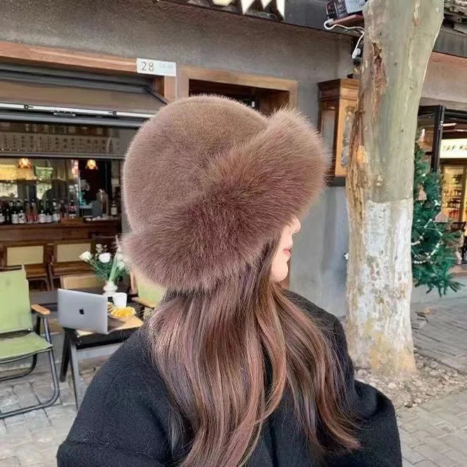 Eleganter Kunstpelz-Hut Damen | Luxuriöser Winter-Style & Wärme