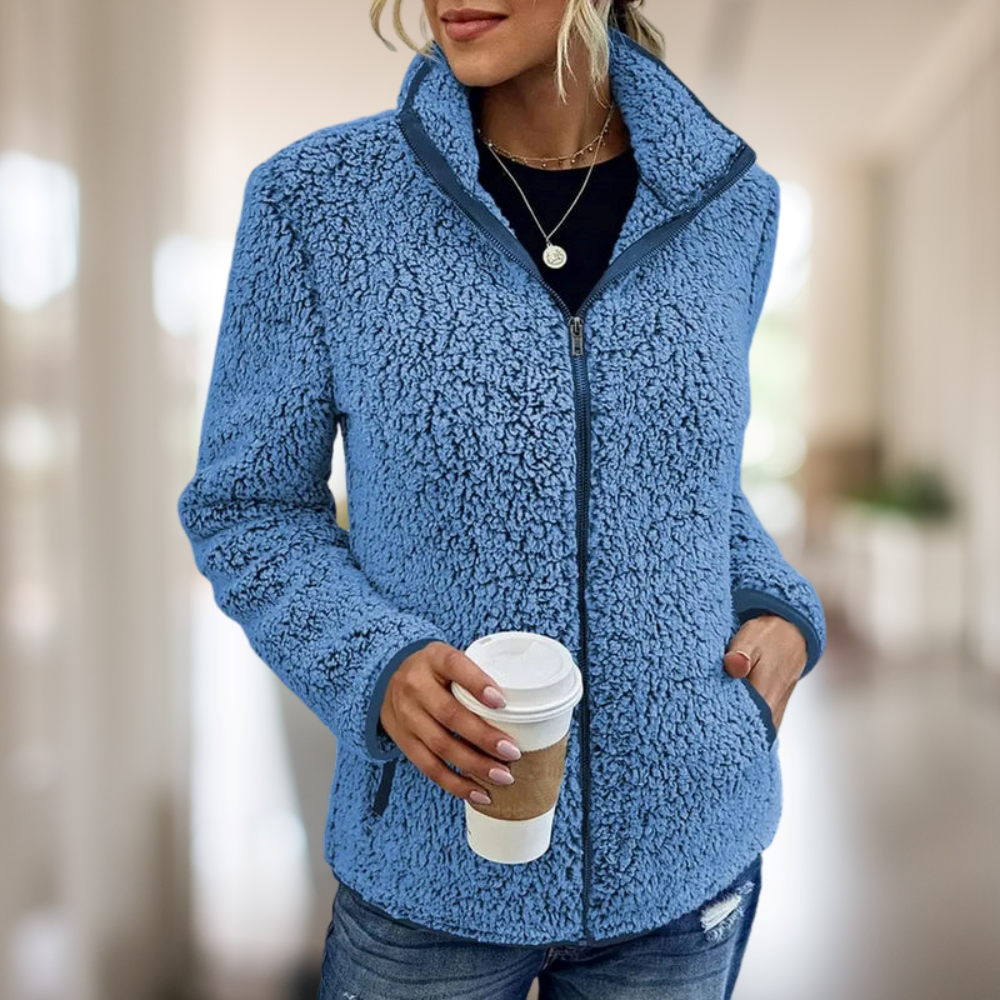 Damen Fleecejacke mit Reißverschluss – Warm, Bequem & Alltagstauglich