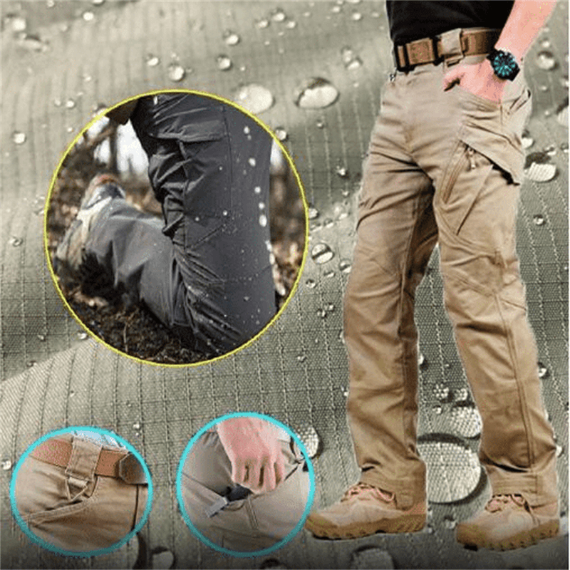 Taktische Herrenhose mit Mehrzweck-Taschen | Robuste Outdoor- & Arbeits-Hose