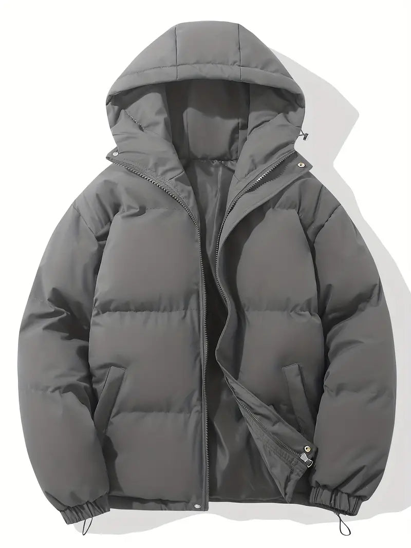 Herren Steppjacke mit Kapuze | Warme Winterjacke für Alltag & Outdoor