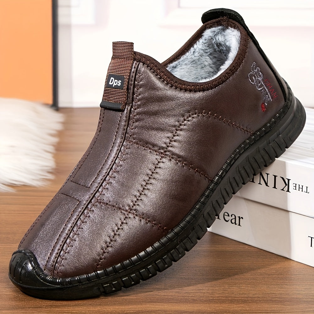 Eldric | Herren Slip-On Winterschuhe mit Warm Gefüttertem Innenfutter