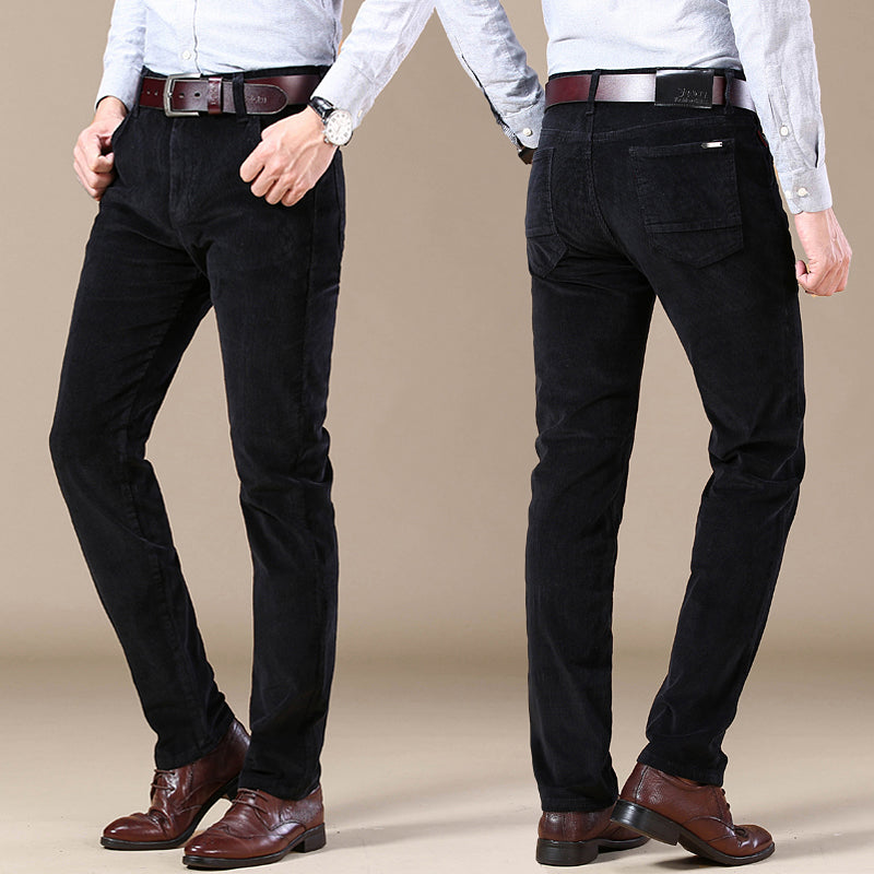 Herren Slim Fit Cordhose | Elegante Cordhose für Büro & Freizeit