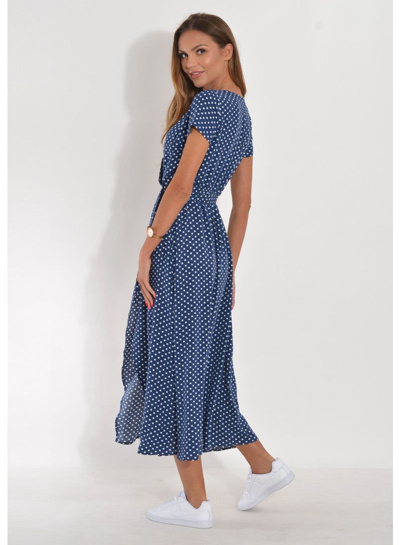 Wickel-Midikleid mit V-Ausschnitt – Feminin, Leicht & Sommerlich