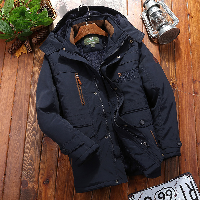 Mervich | Herren Winterparka mit Fleecefutter, winddichtem Material, verstellbarer Kapuze & robustem Stoff
