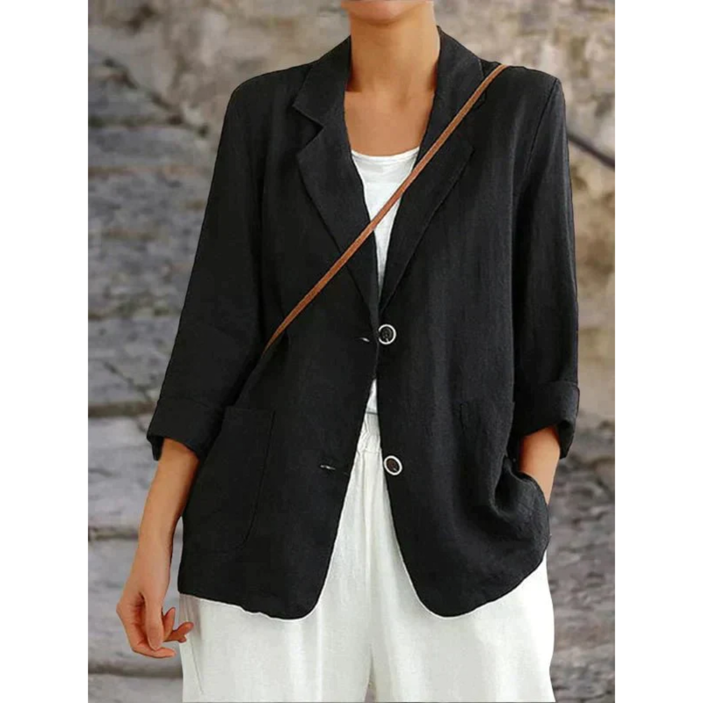 Leichter Blazer mit Reverskragen – Lässig, Elegant & Vielseitig