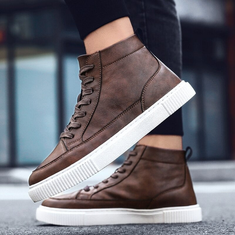 Bequeme Herren Lederschuhe aus Kunstleder | Elegante Schnürschuhe für Alltag & Business