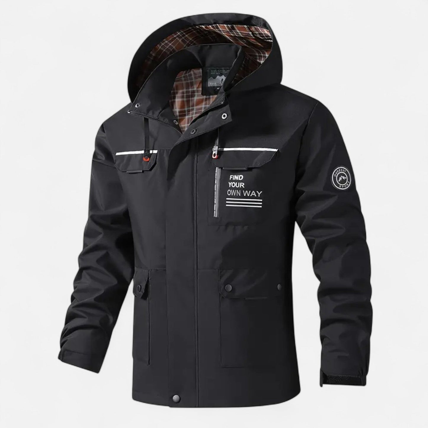Harlan | Herren Leichte Softshell-Jacke mit Kapuze – Winddichte Outdoorjacke für Sport & Freizeit