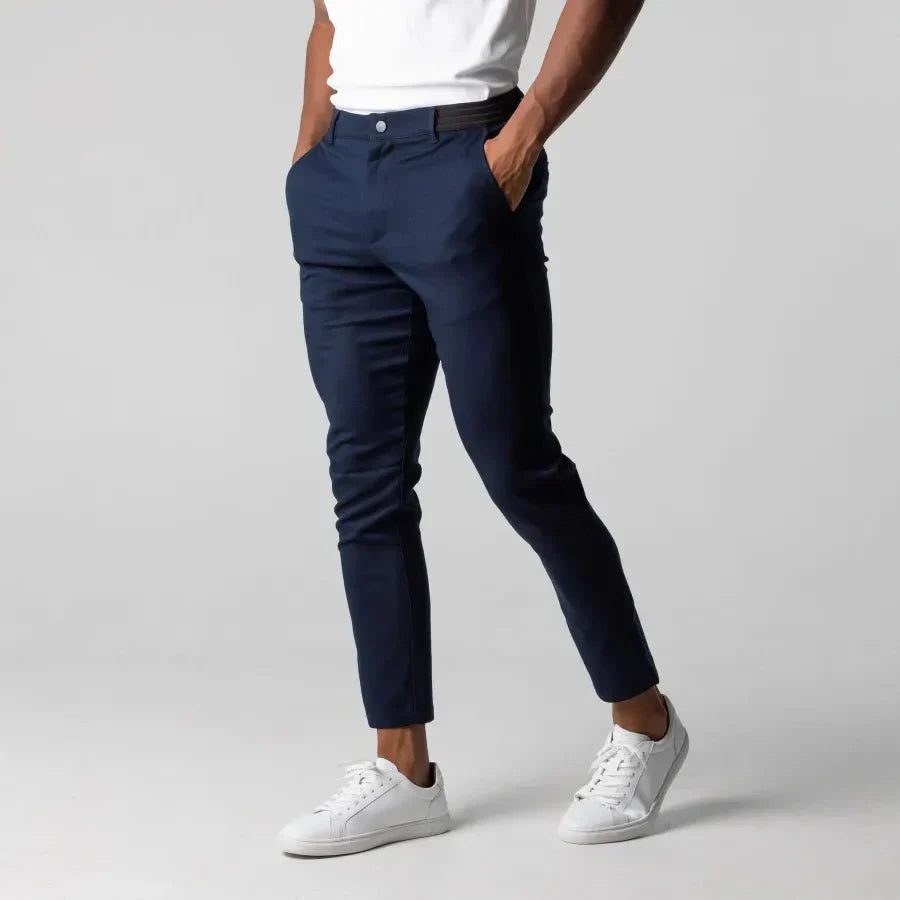 Hugh | Herren Chinohose Slim Fit | Klassische Stoffhose mit schmalem Bein