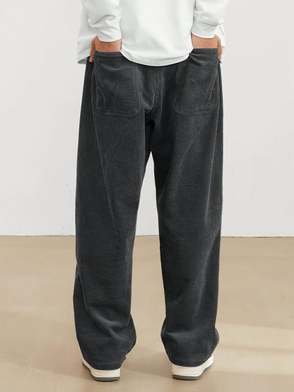 Herren Cordhose mit weitem Schnitt – Trendig, Bequem & Streetstyle-tauglich