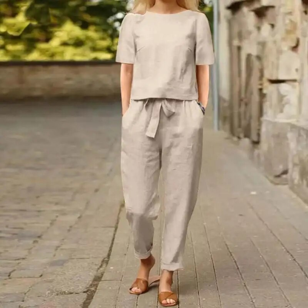 Victoria | Zweiteiliges Damen‑Leinenset – luftig, elegant & alltagstauglich