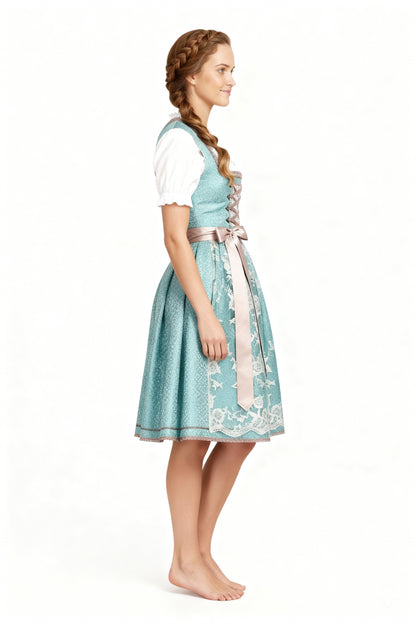 Dirndl Damen | Traditionelles Dirndl mit Schürze für Oktoberfest