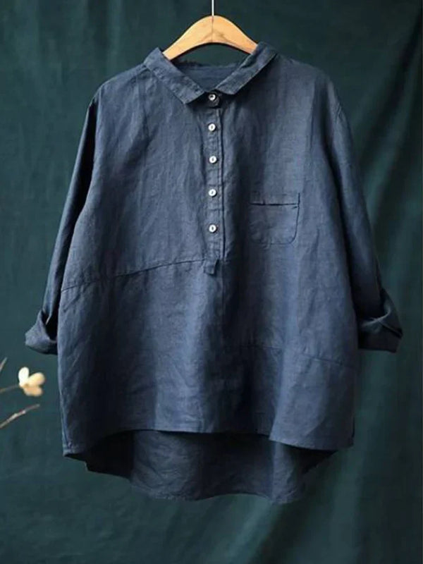 Damen Bluse mit Knopfleiste – Elegant, Vielseitig & Komfortabel