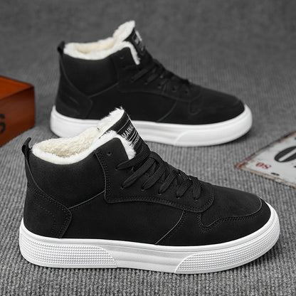 Galvian | Herren High-Cut Winterschuhe mit Schnürung & Warmfutter