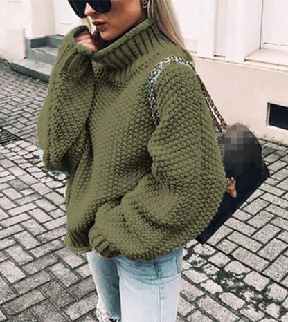 Grobstrick Rollkragenpullover Damen | Kuscheliger Komfort & Zeitloser Stil