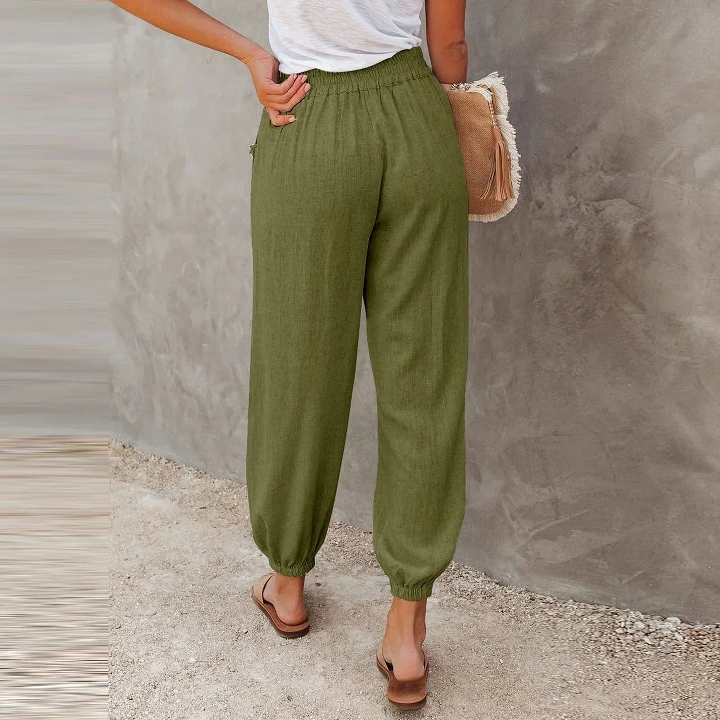 Eluna | Luftige Damen Freizeit-Hose mit lockerer Passform und atmungsaktivem Stoff für den Sommer