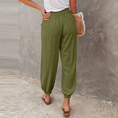 Eluna | Luftige Damen Freizeit-Hose mit lockerer Passform und atmungsaktivem Stoff für den Sommer