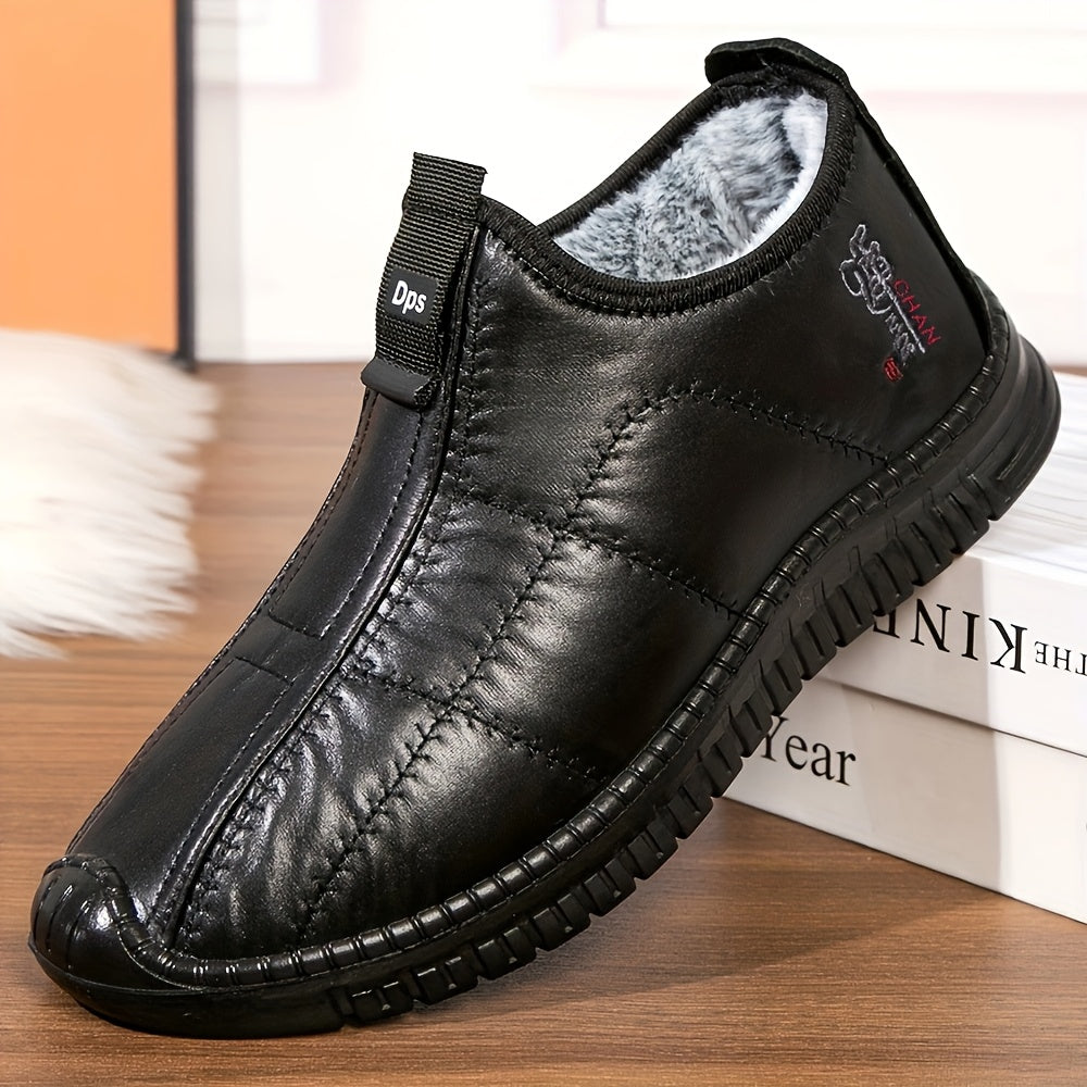 Eldric | Herren Slip-On Winterschuhe mit Warm Gefüttertem Innenfutter