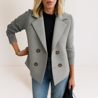 Strickblazer Damen mit Knopfleiste | Eleganter Alltags- & Office-Look