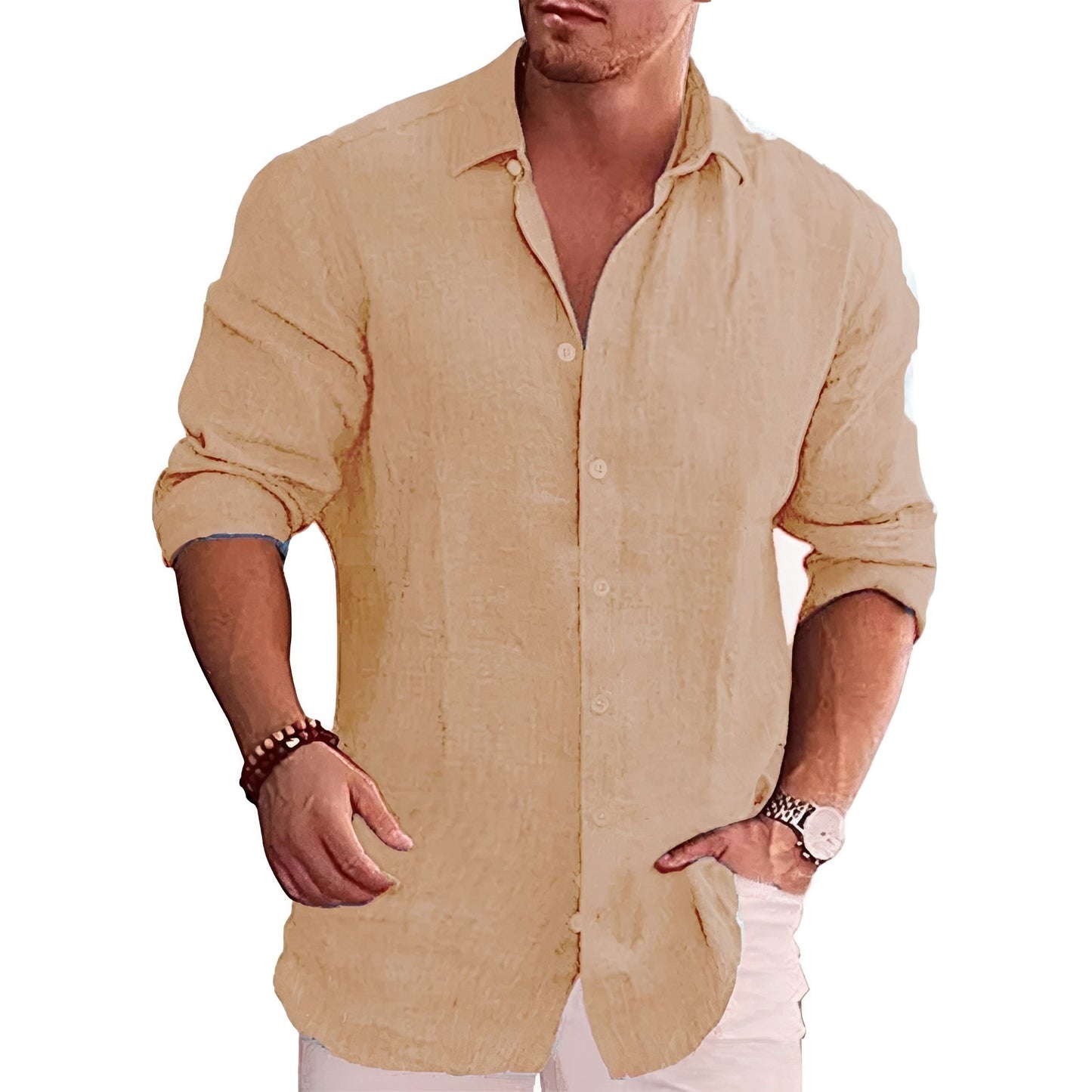 Herren Slim-Fit Hemd – Elegantes Langarmhemd für stilvolle und moderne Looks