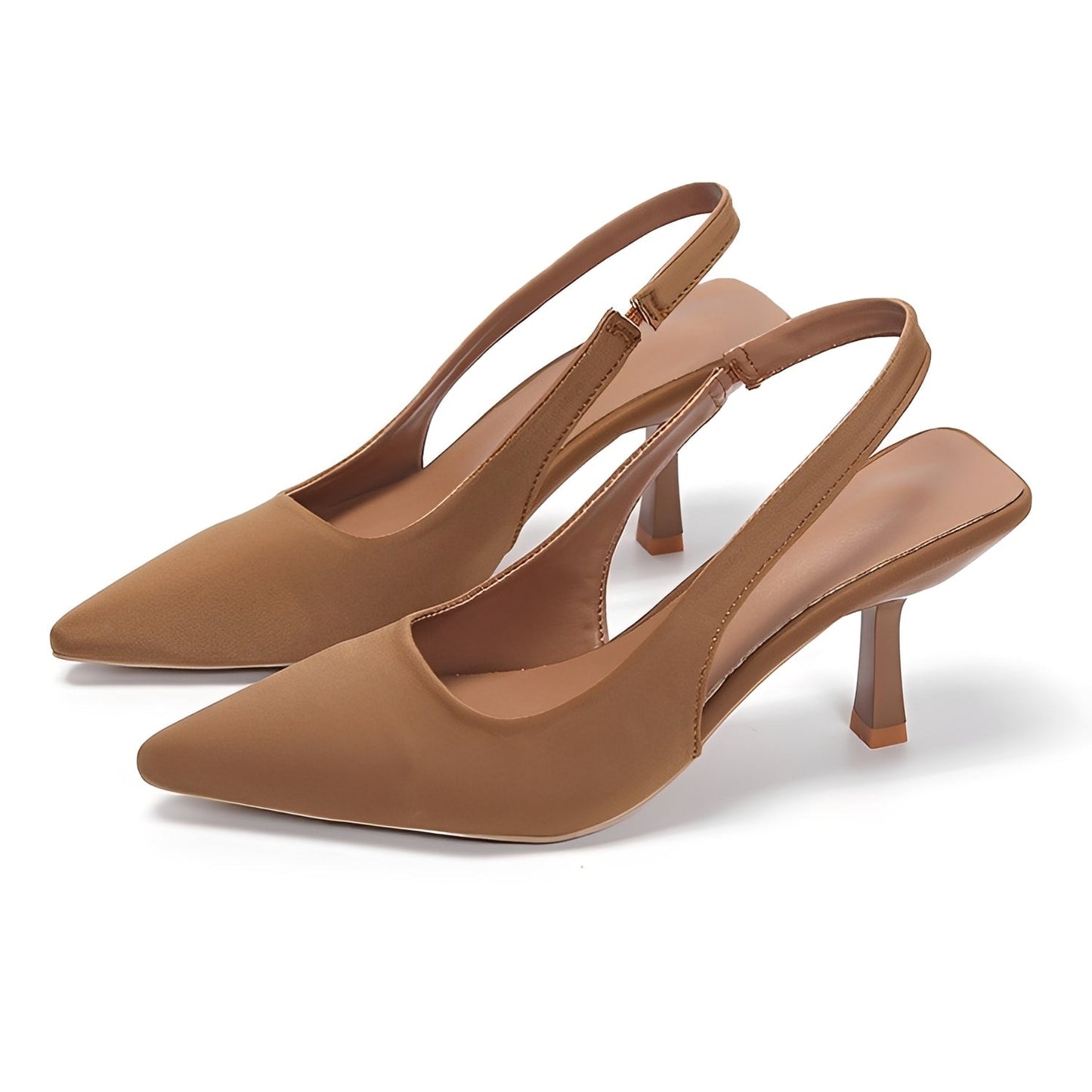 Damen Slingback High-Heels mit spitzer Zehenform – Elegante Pumps für Büro und besondere Anlässe