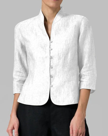 Taillierte Kurzjacke mit Stehkragen – Modern, Elegant & Vielseitig