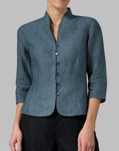 Taillierte Kurzjacke mit Stehkragen – Modern, Elegant & Vielseitig