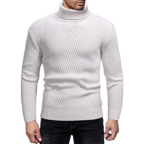 Herren Strickpullover | Moderner Rollkragen | Strukturierter Look & Komfort