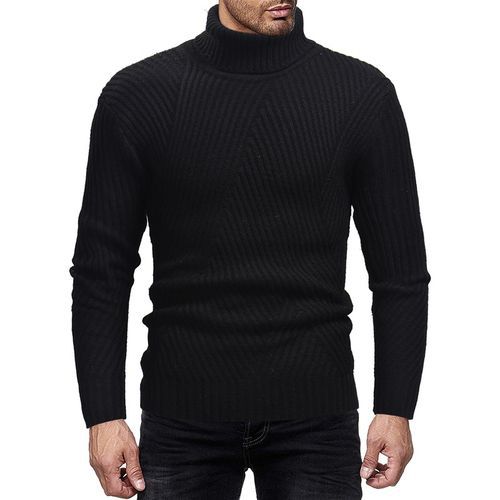 Herren Strickpullover | Moderner Rollkragen | Strukturierter Look & Komfort