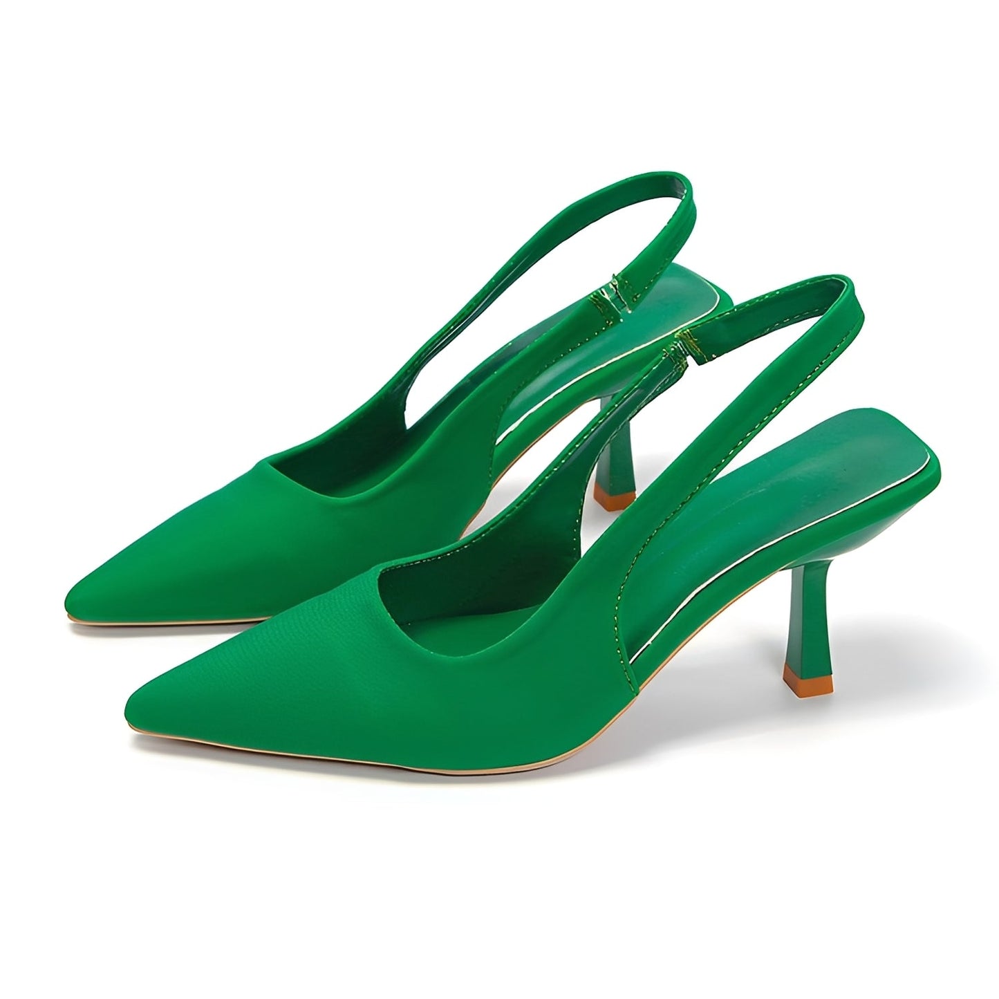 Damen Slingback High-Heels mit spitzer Zehenform – Elegante Pumps für Büro und besondere Anlässe