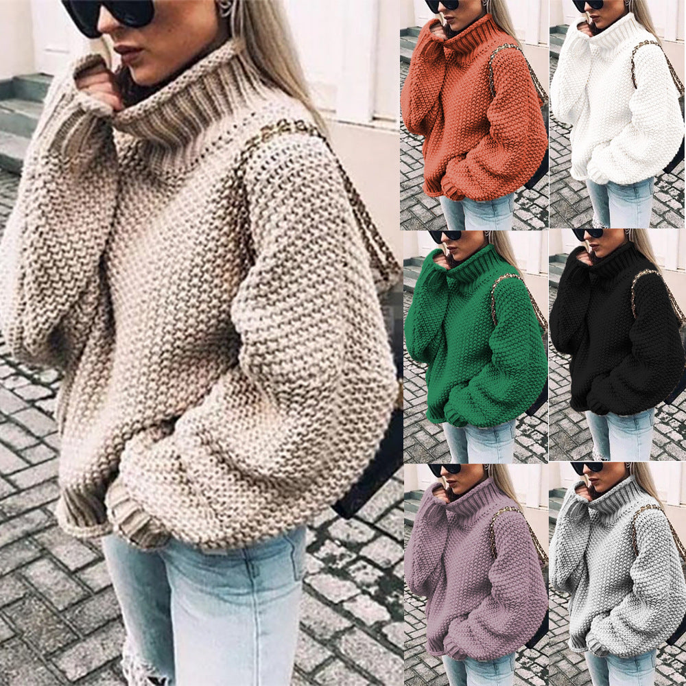 Grobstrick Rollkragenpullover Damen | Kuscheliger Komfort & Zeitloser Stil