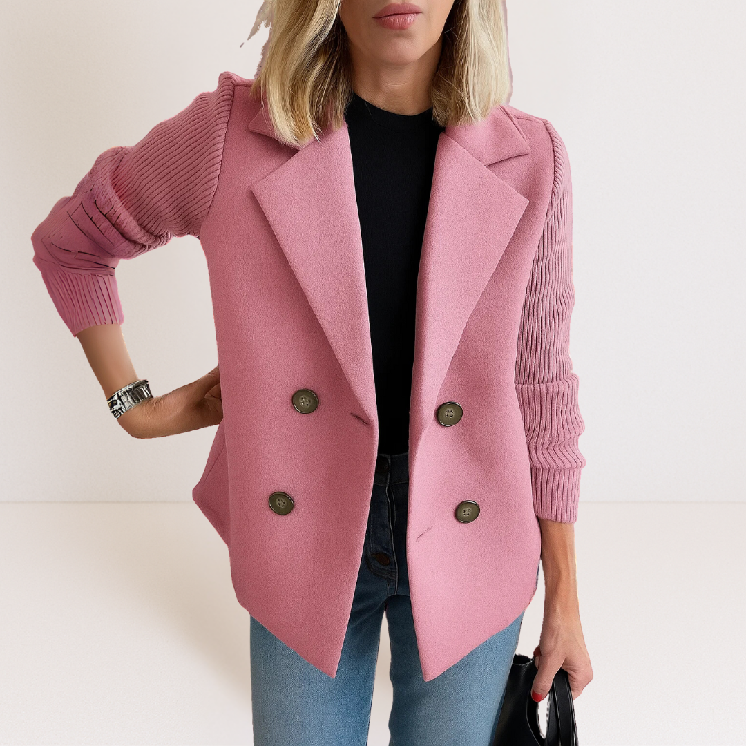 Strickblazer Damen mit Knopfleiste | Eleganter Alltags- & Office-Look