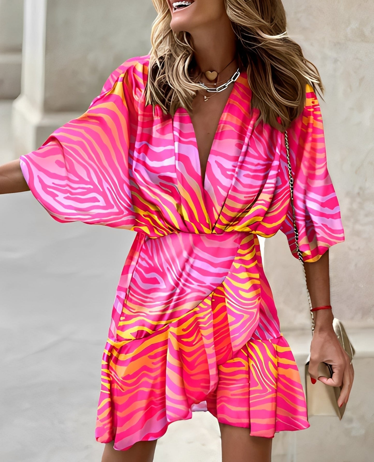 Damen Minikleid – Asymmetrisches Kleid für moderne, stilvolle Looks