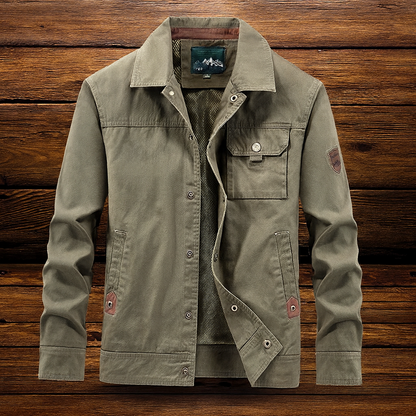 Herren-Outdoorjacke | Robuste Canvas-Jacke für Alltag & Abenteuer