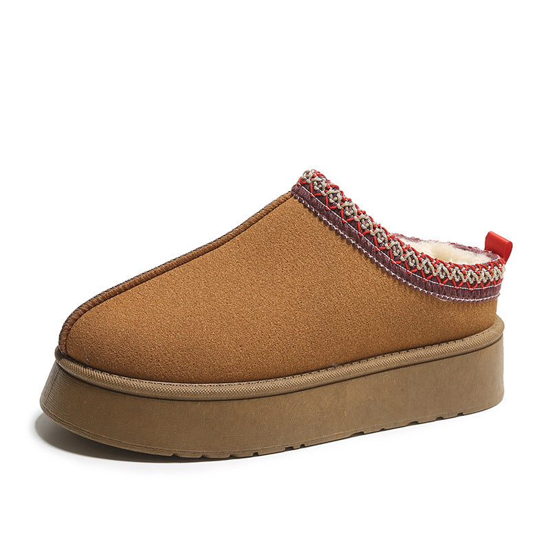 Gefütterte Plateau-Hausschuhe Damen | Warm, Bequem & Trendig
