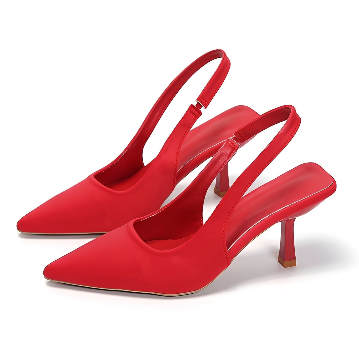 Damen Slingback High-Heels mit spitzer Zehenform – Elegante Pumps für Büro und besondere Anlässe