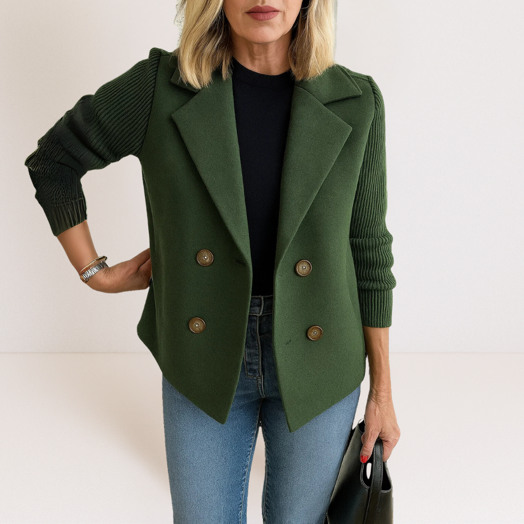 Strickblazer Damen mit Knopfleiste | Eleganter Alltags- & Office-Look