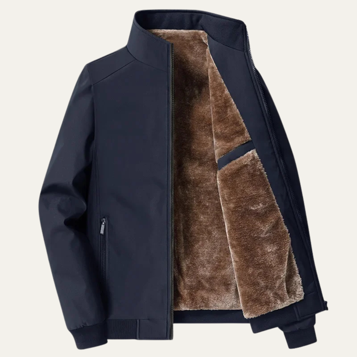 Gepolsterte Herren Winterjacke mit Stehkragen – Wärmend, Funktional & Modern